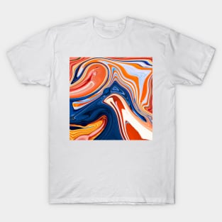 Abstract marble painting Art T-Shirt